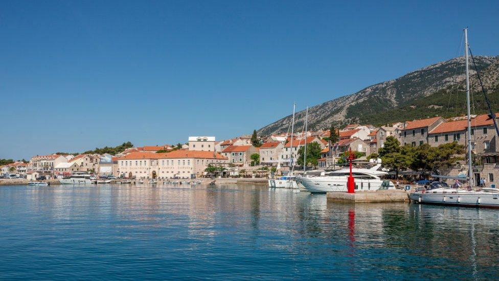 Bol, croatia seen from the sea