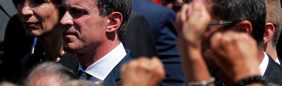 Valls booed