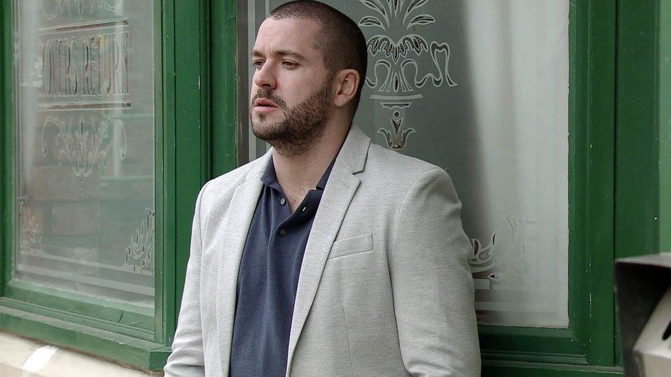 Shayne Ward playing Aidan Connor