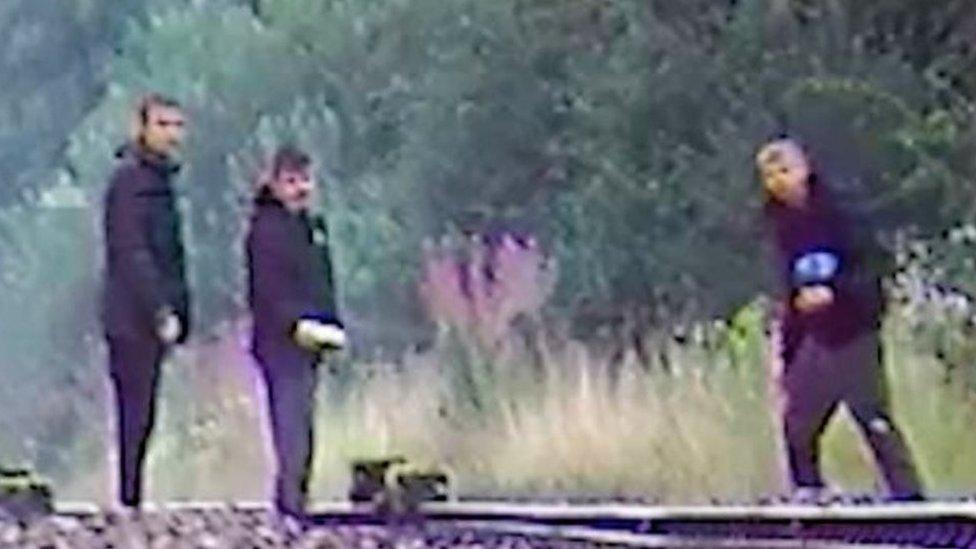 Rail debris suspects