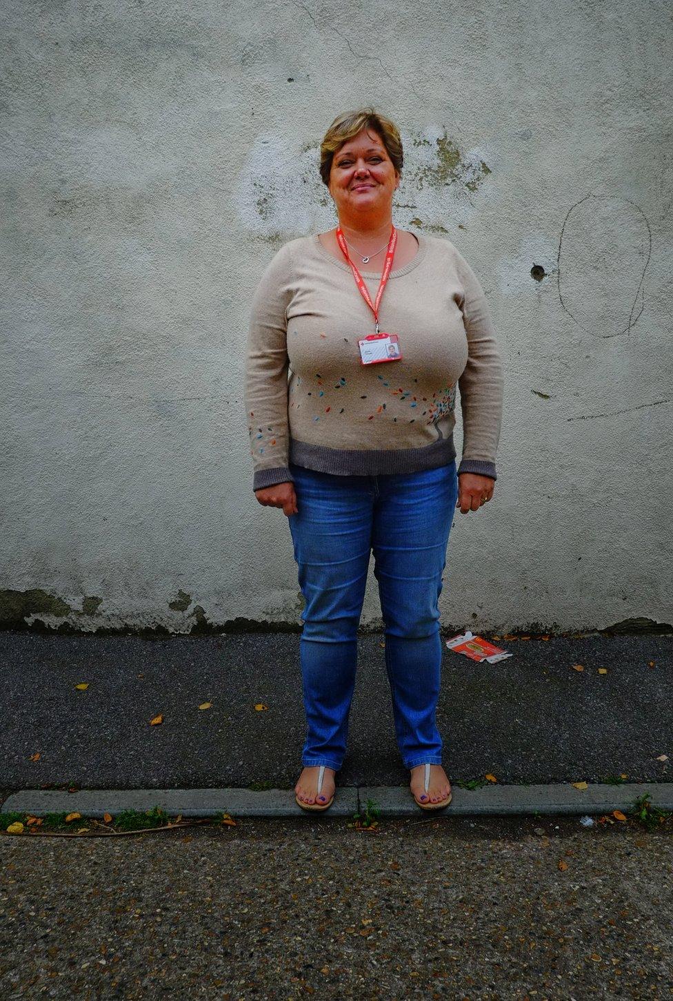 Red Cross worker Janine Thomas