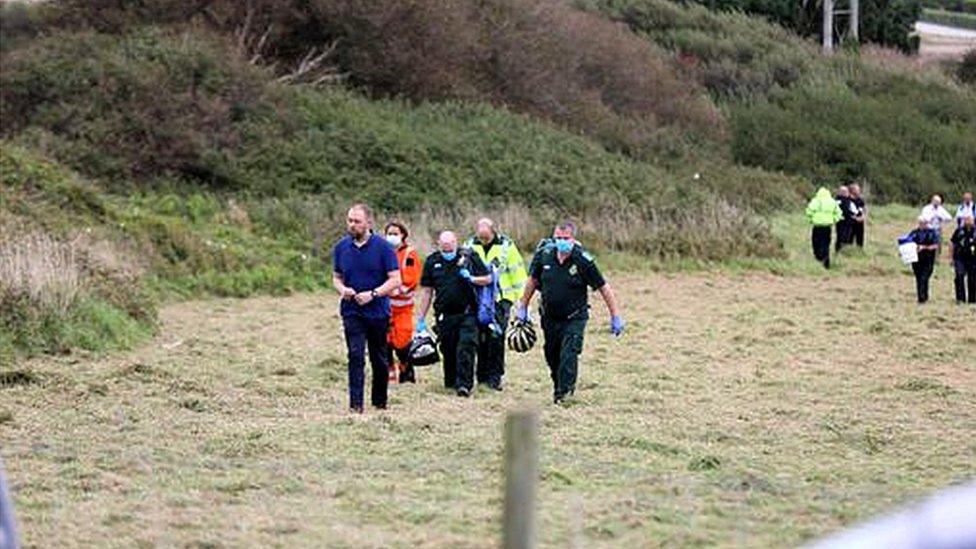 The scene of the incident in Newquay