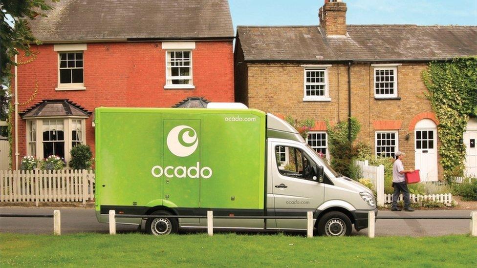 An Ocado delivery van