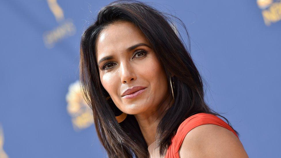 Padma Lakshmi attends the 70th Emmy Awards at Microsoft Theater on September 17, 2018