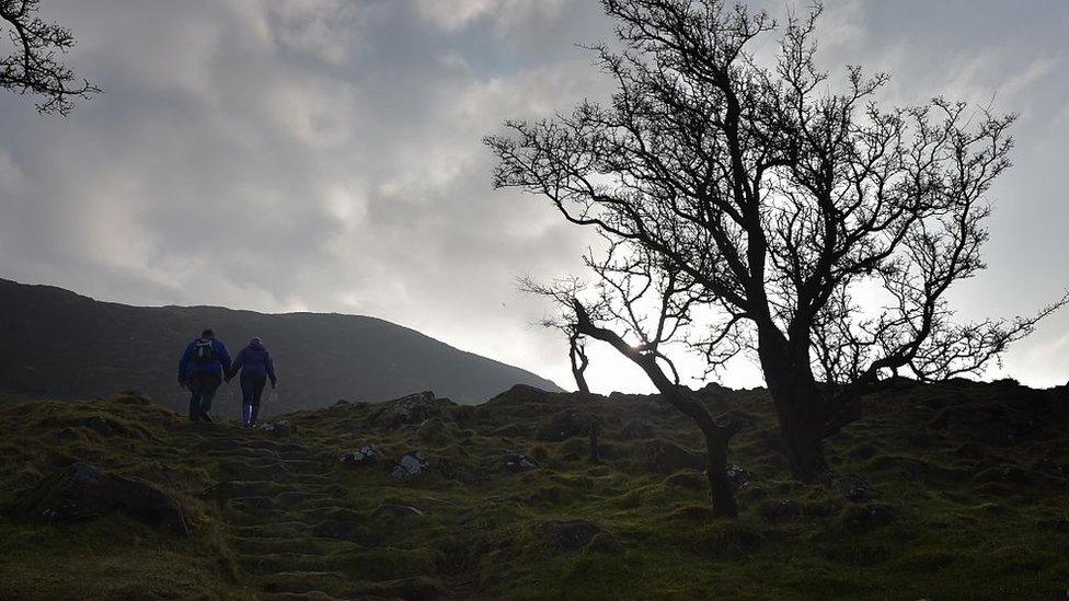 Hikers make an annual pilgrimage to Slemish mountain every St Patrick's Day