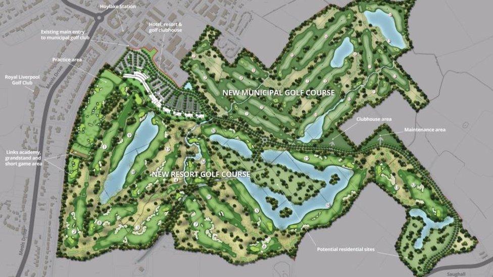 Plans for a golf resort at Hoylake