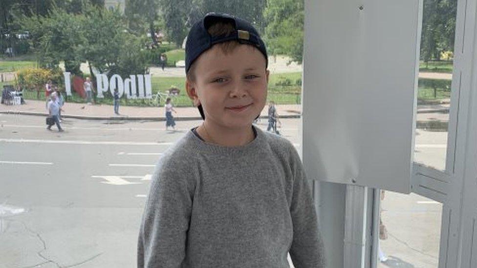 Dasha's nine-year-old son Danil