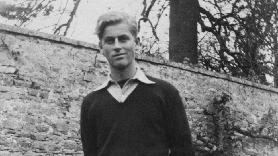 Prince Philip as a pupil at Gordonstoun