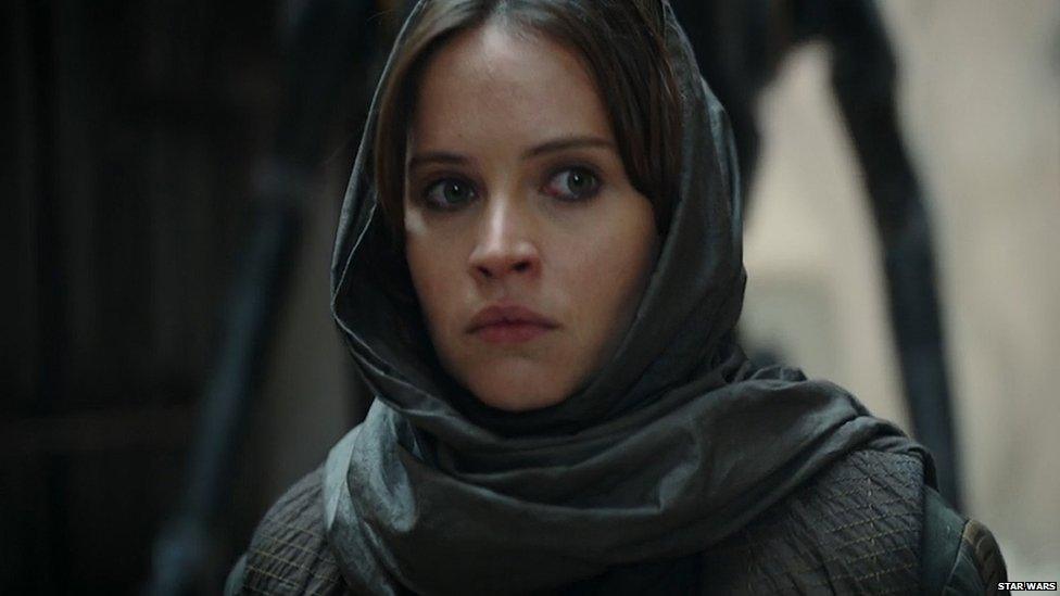 Felicity Jones plays Jyn Erso