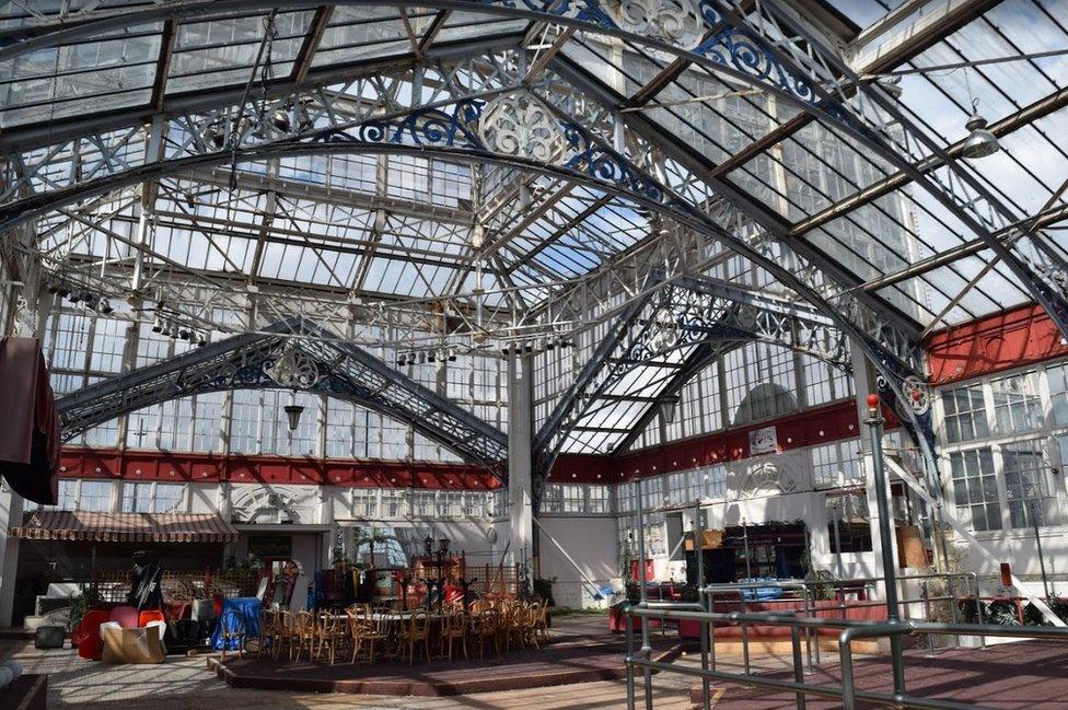 Interior of winter gardens