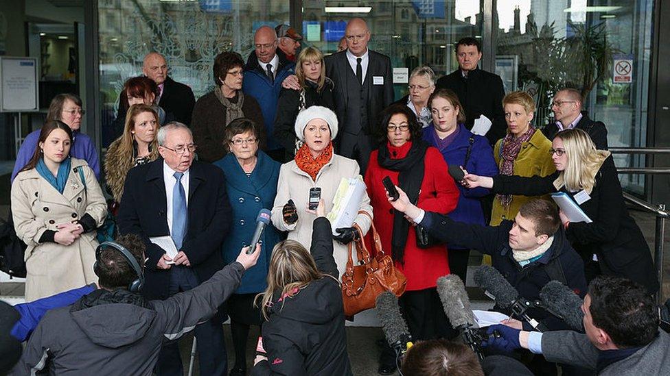 Relatives of patients who were mistreated at Stafford Hospital