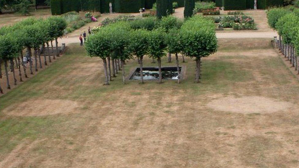 Knebworth House parterre