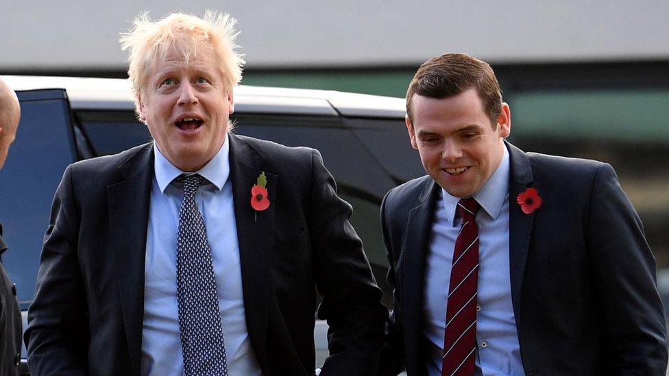 Boris Johnson and Douglas Ross