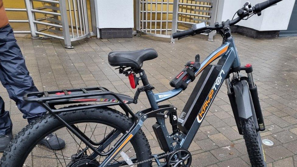 E-bike seized by police