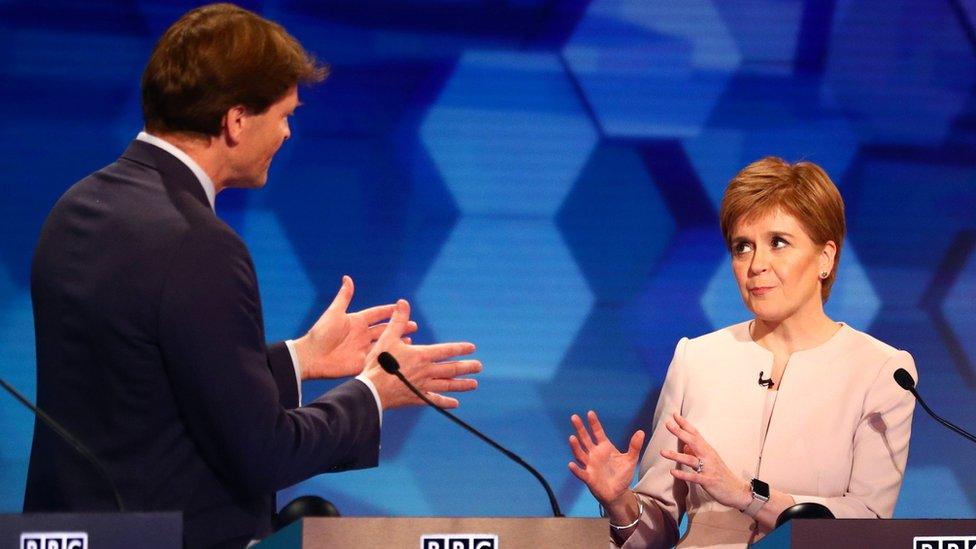 Richard Tice and Nicola Sturgeon