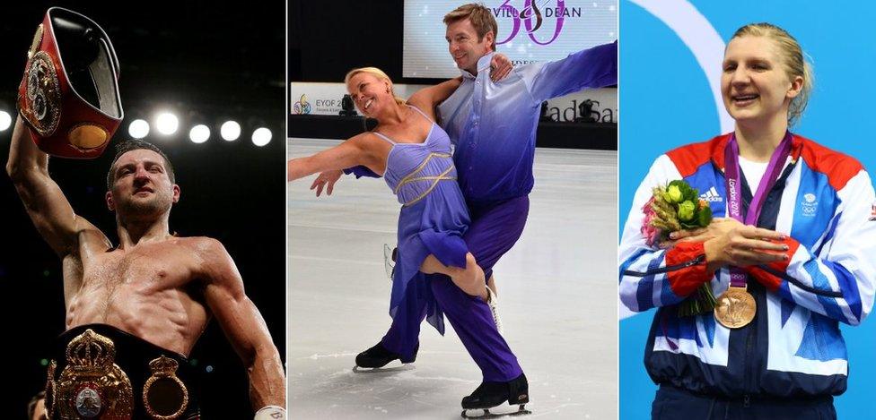 Carl Froch, Torvill and Dean, Rebecca Adlington