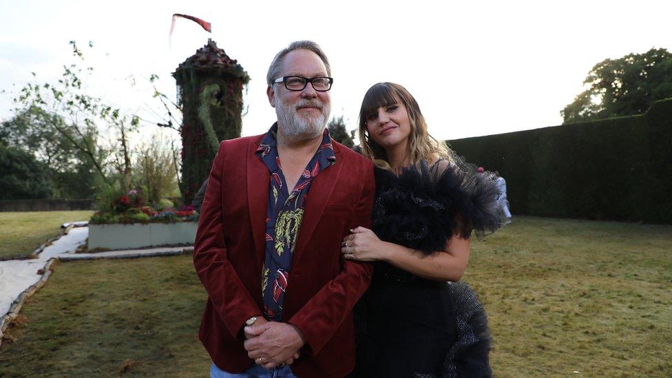 Vic Reeves and Natasha Demetriou