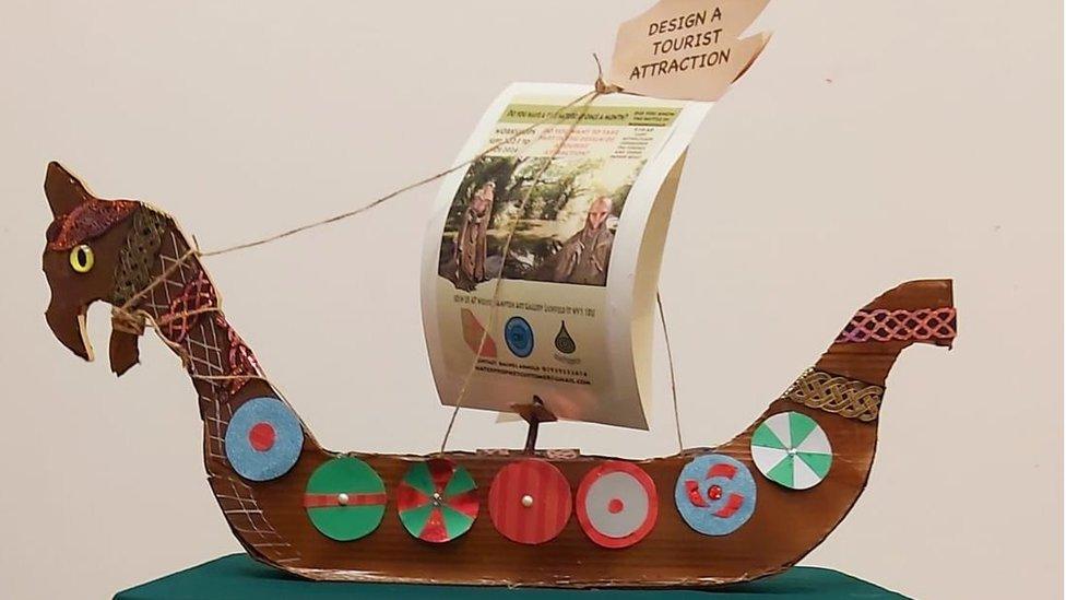 A Viking ship creation