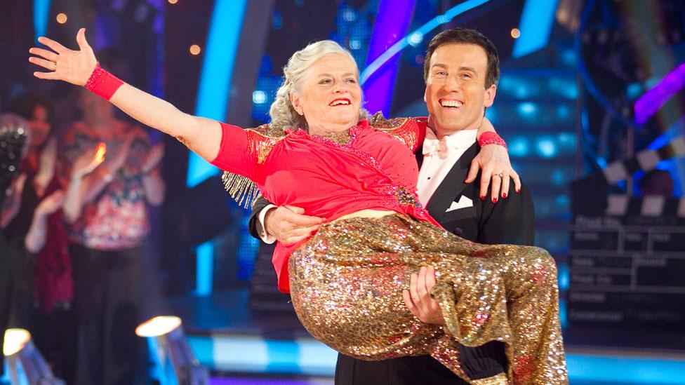 Ann Widdecombe with Anton Du Beke