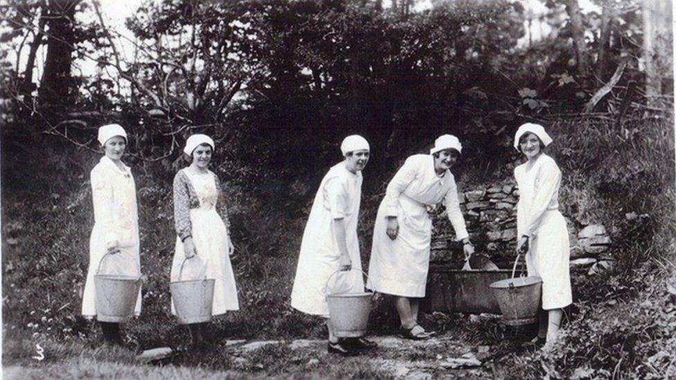 An image of Epynt farm workers