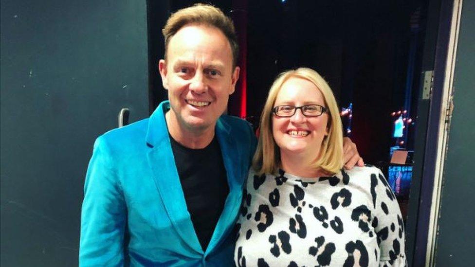 Helen Harris meeting Jason Donovan