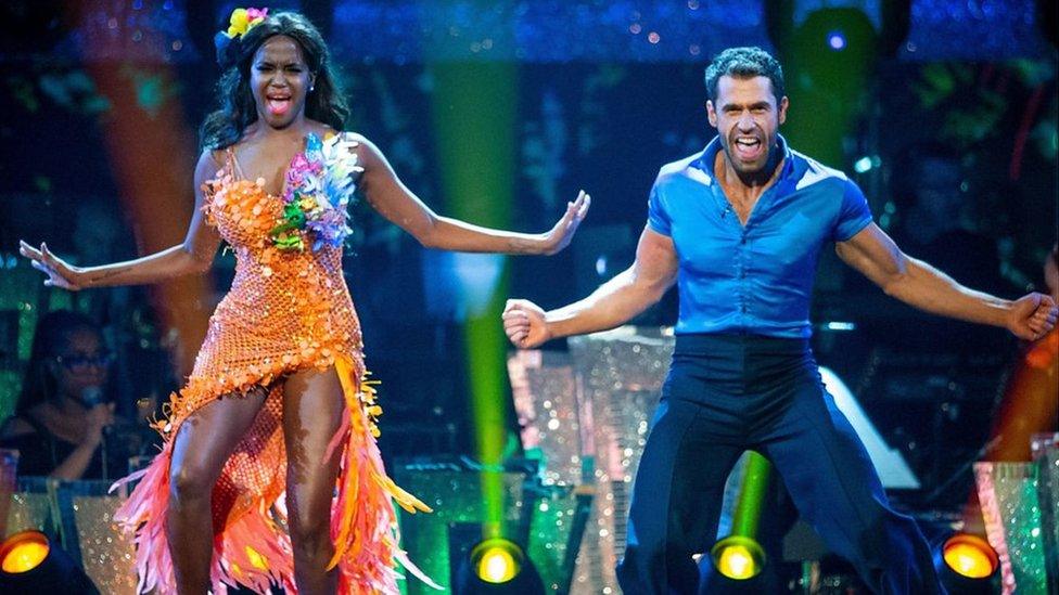 Kelvin Fletcher with Oti Mabuse