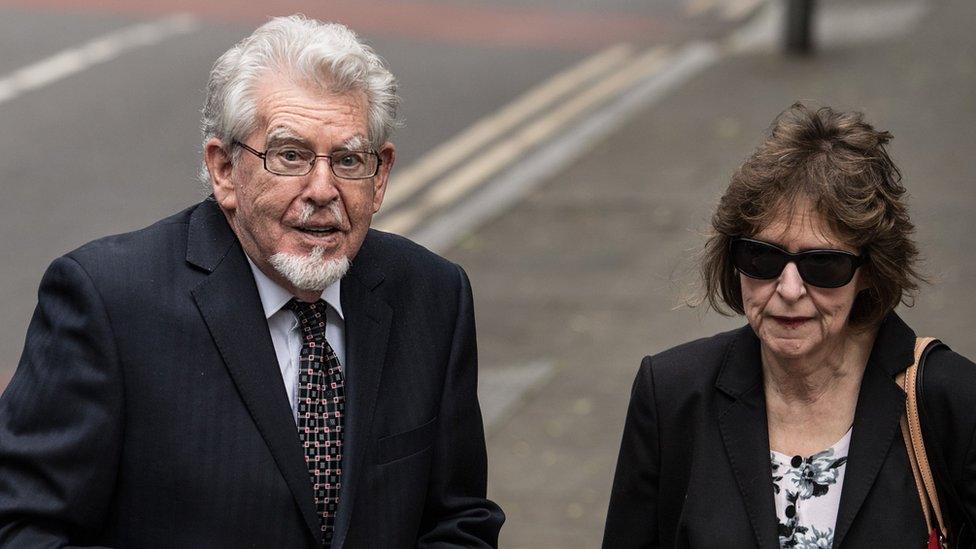 Rolf Harris with his niece, Jenny Harris