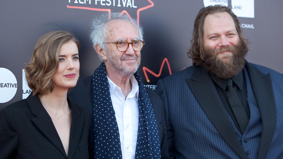 Agyness Deyn, Jonathan Pryce and Olafur Darri Olaffssohn