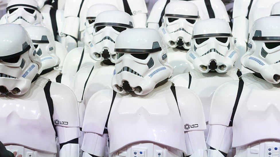 Stormtroopers lined up