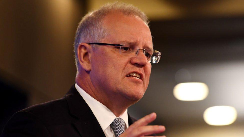 Prime Minister Scott Morrison speaks at the National Press Club on February 11, 2019