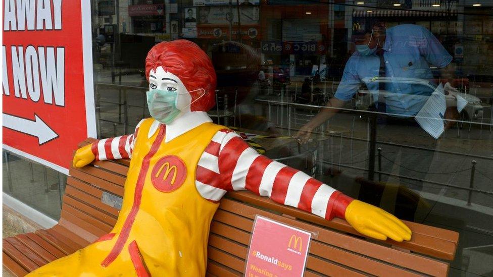 A McDonald's in Hyderabad