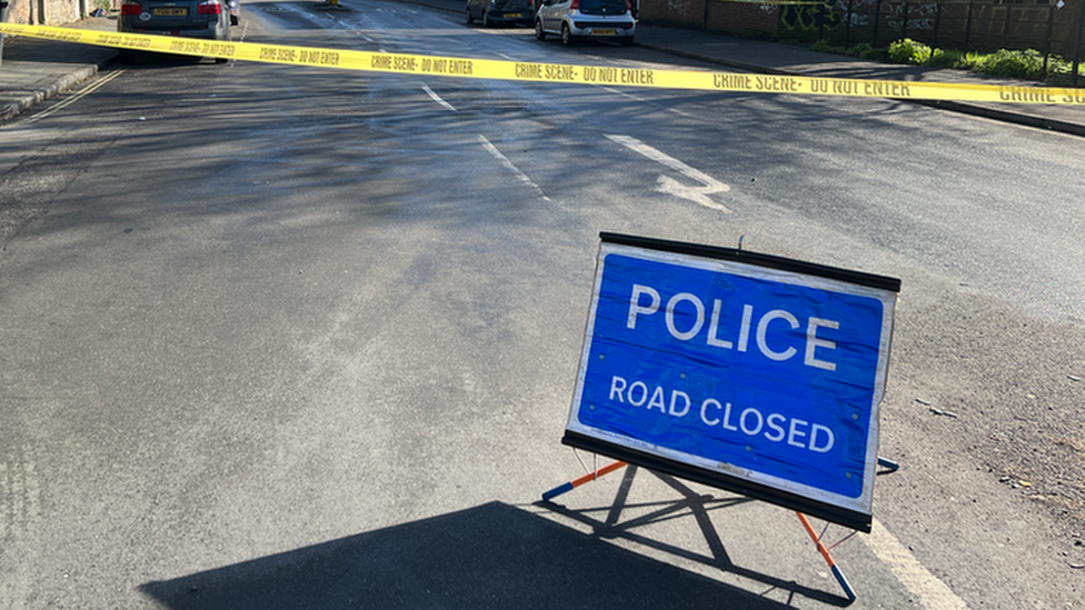 Police corden on Ashley Road in St Pauls