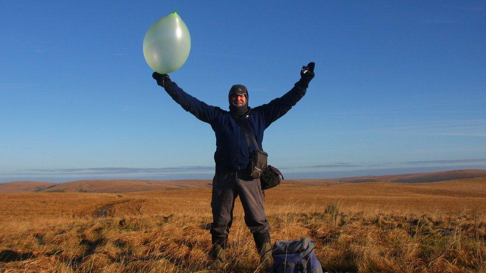 Ar gopa Esgair Garthen - y mynydd olaf o'r 630