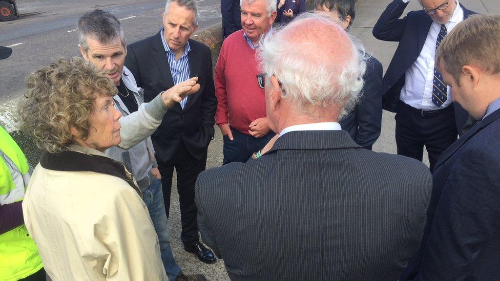 MPs listen to owner of a prawn boat at Portavogie