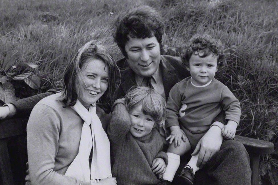 Seamus Heaney and family