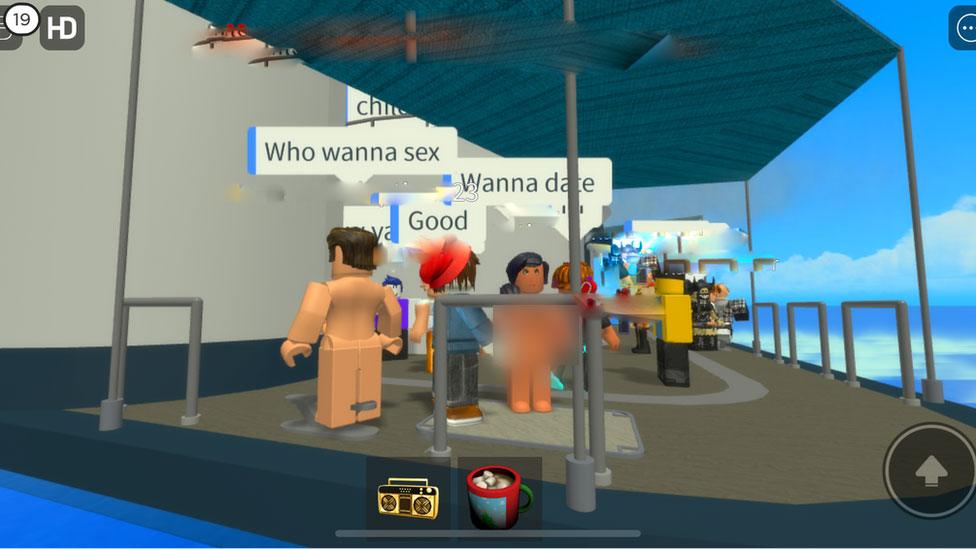 Screengrab from a Roblox 'Condo'