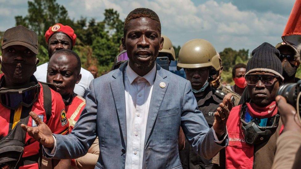 Bobi Wine campaigning