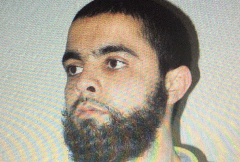 Undated picture obtained on March 23, 2018 shows Redouane Lakdim, who authorities have named as attacker responsible for deaths of three people in southwest France