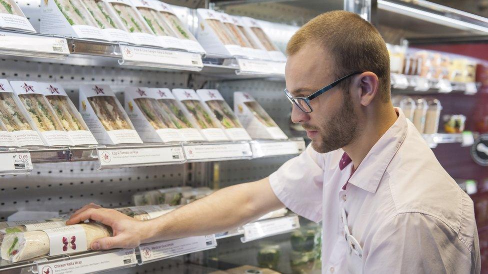 A Pret A Manger worker