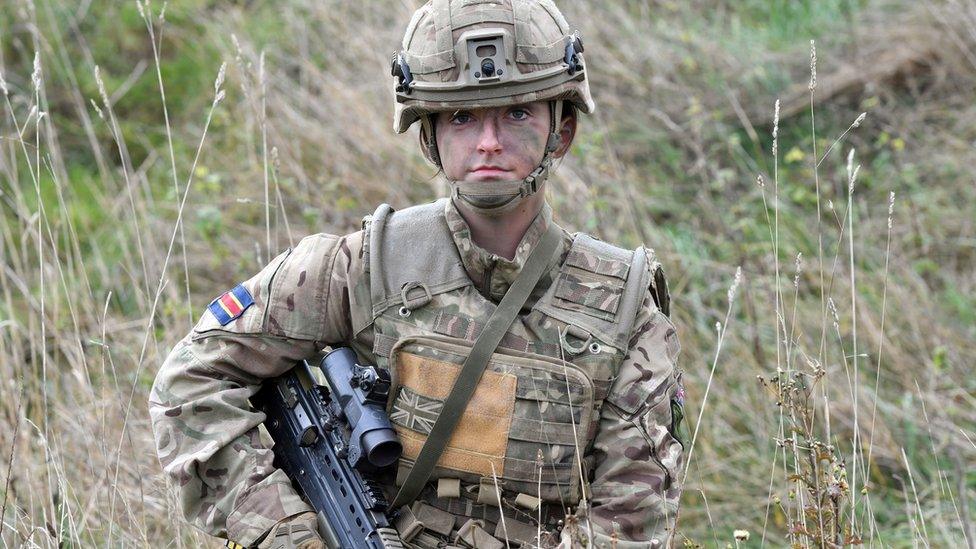 Royal Army Veterinary Corps Dog Handler Private Beth Johnson