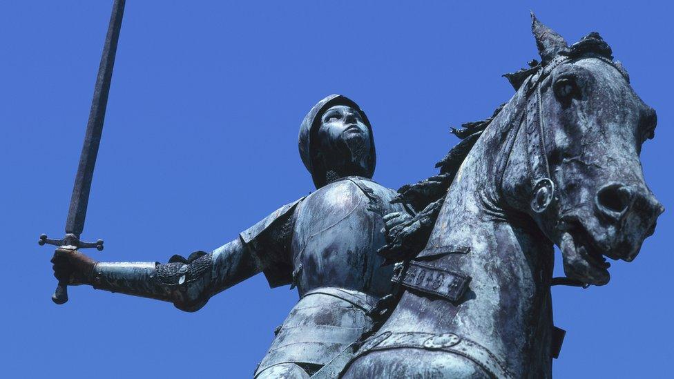 Statue of Joan of Arc in Rheims