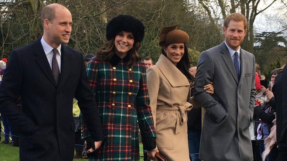 The Duke and Duchess of Cambridge and the Duke and Duchess of Sussex