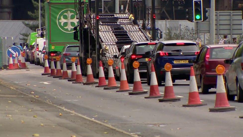 Manchester roadworks