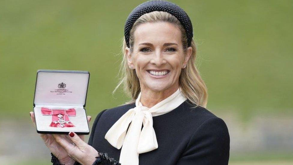 Gabby Logan gets her MBE