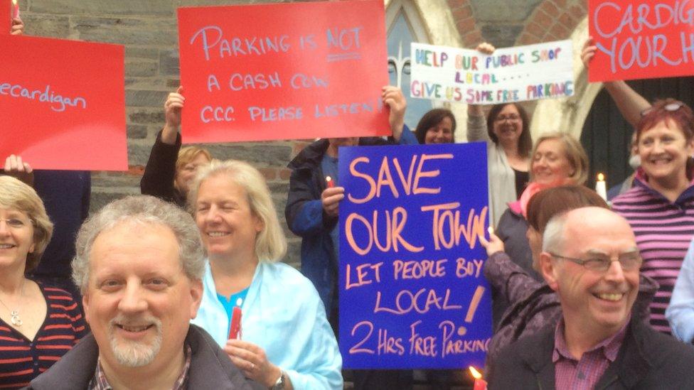 car park protestors