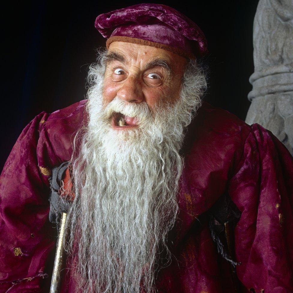 Warren Mitchell in Gormenghast in 2000