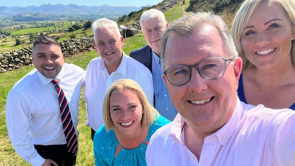 Alan Lewis, Henry Reilly, Glyn Hanna, Kathryn Owen, Diane Forsythe and Sir Jeffrey Donaldson