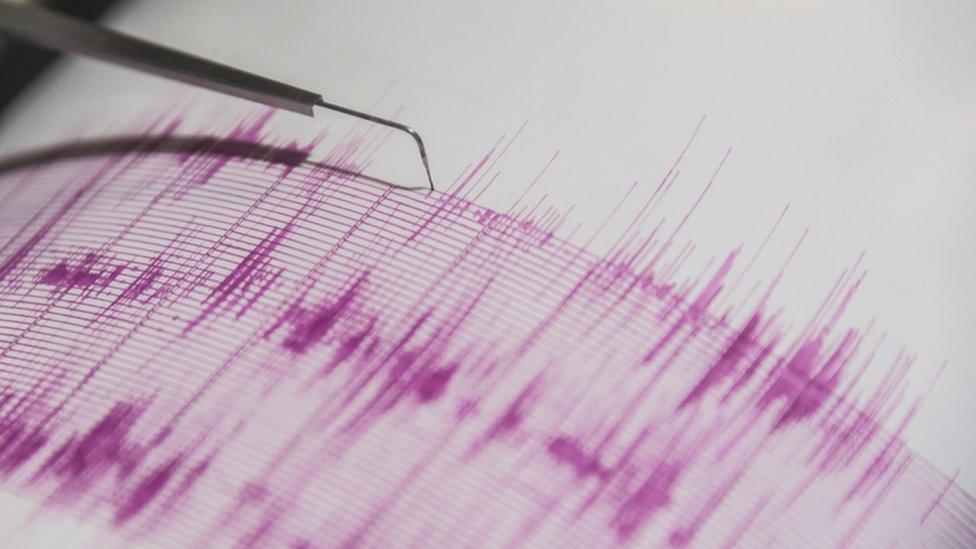 Seisometer measure stock image