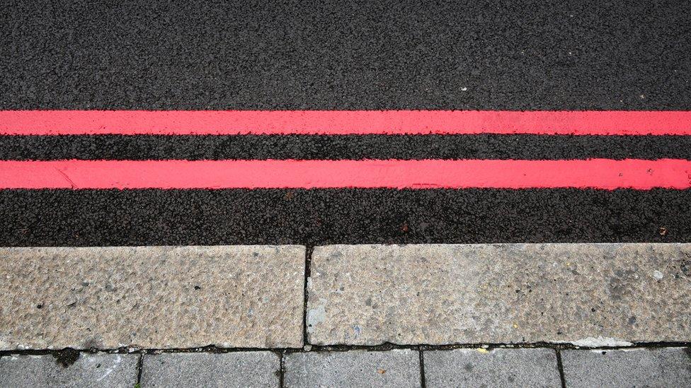 Double red lines