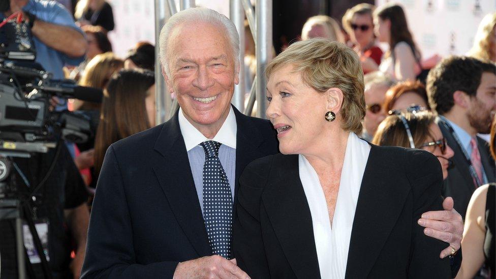 Images shows actor Christopher Plummer and actress Dame Julie Andrews